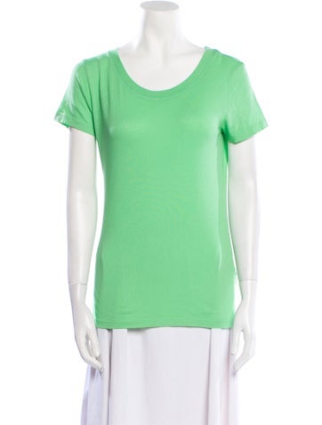 L'Agence Tops Scoop Neck Short Sleeve T-Shirt S
