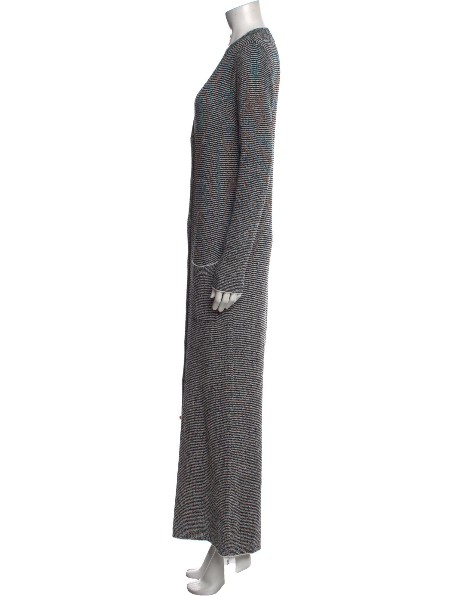 L'Agence Striped Long Dress