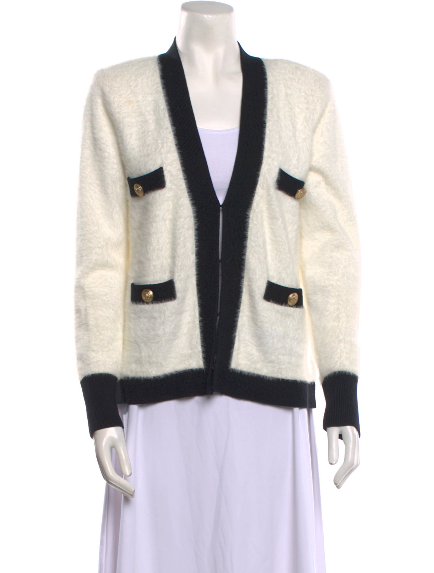 L'Agence Nylon Striped Sweater