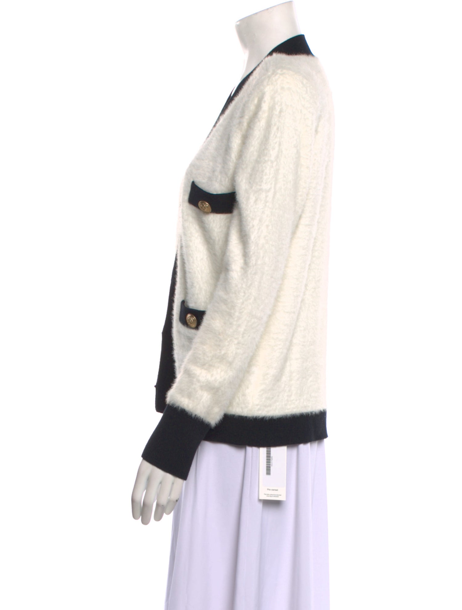 L'Agence Nylon Striped Sweater