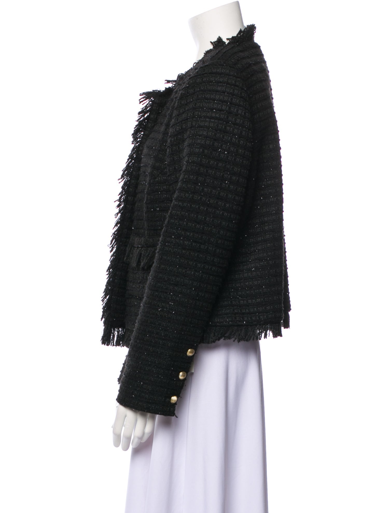 L'Agence Tweed Pattern Evening Jacket