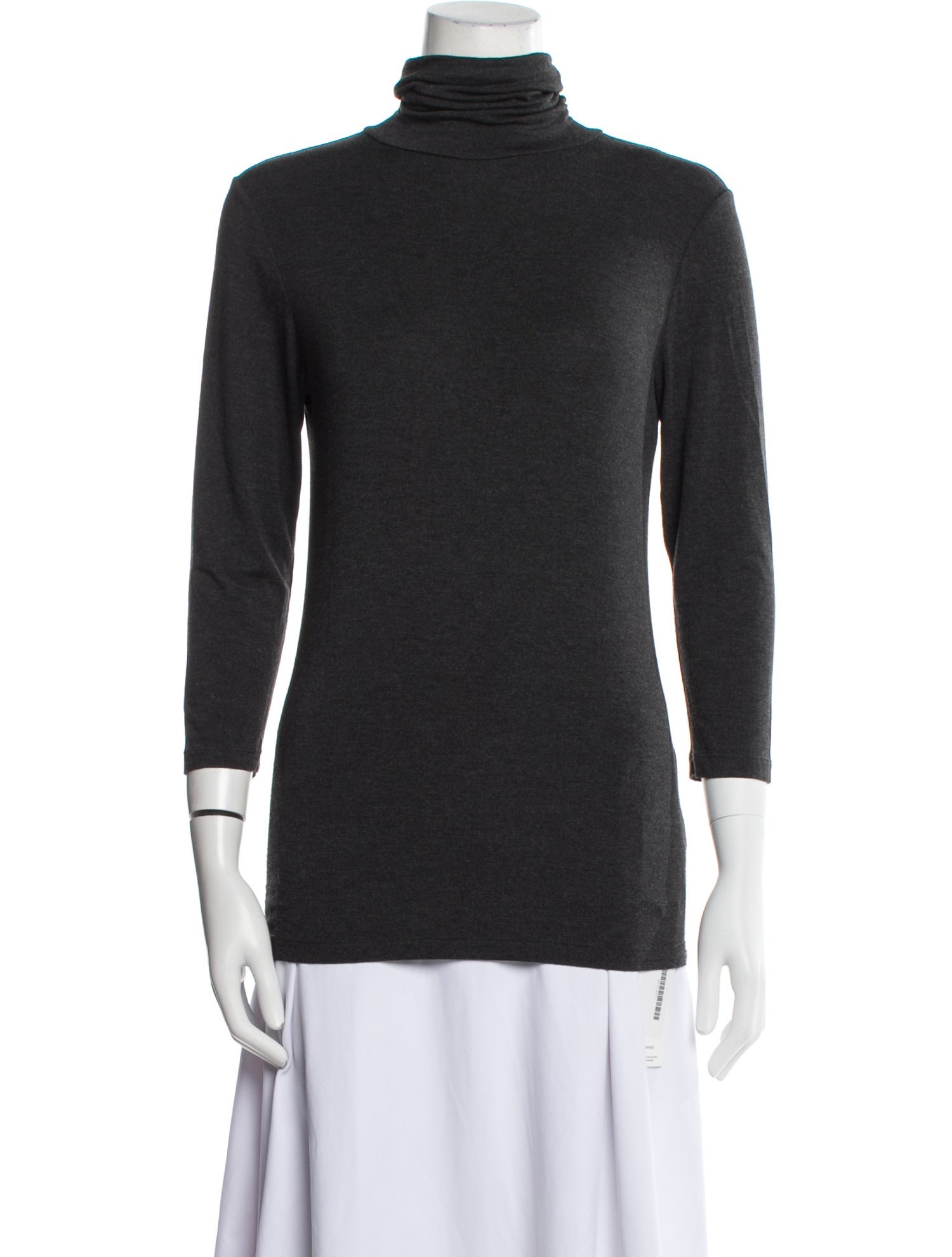 L'Agence Turtleneck Three-Quarter Sleeve Top