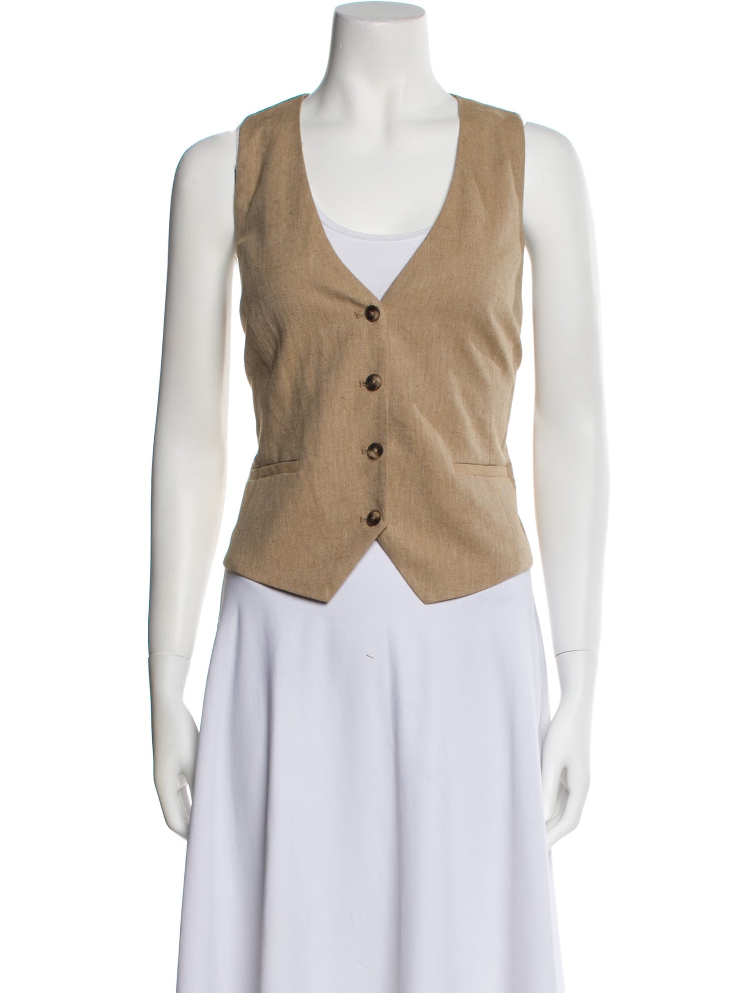 L'Agence Linen Vest w/ Tags