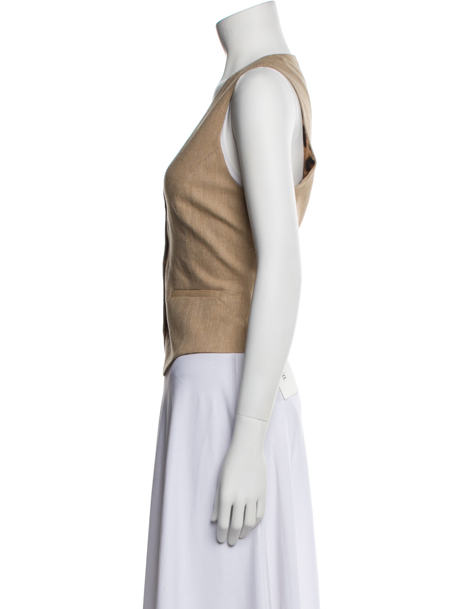 L'Agence Linen Vest w/ Tags