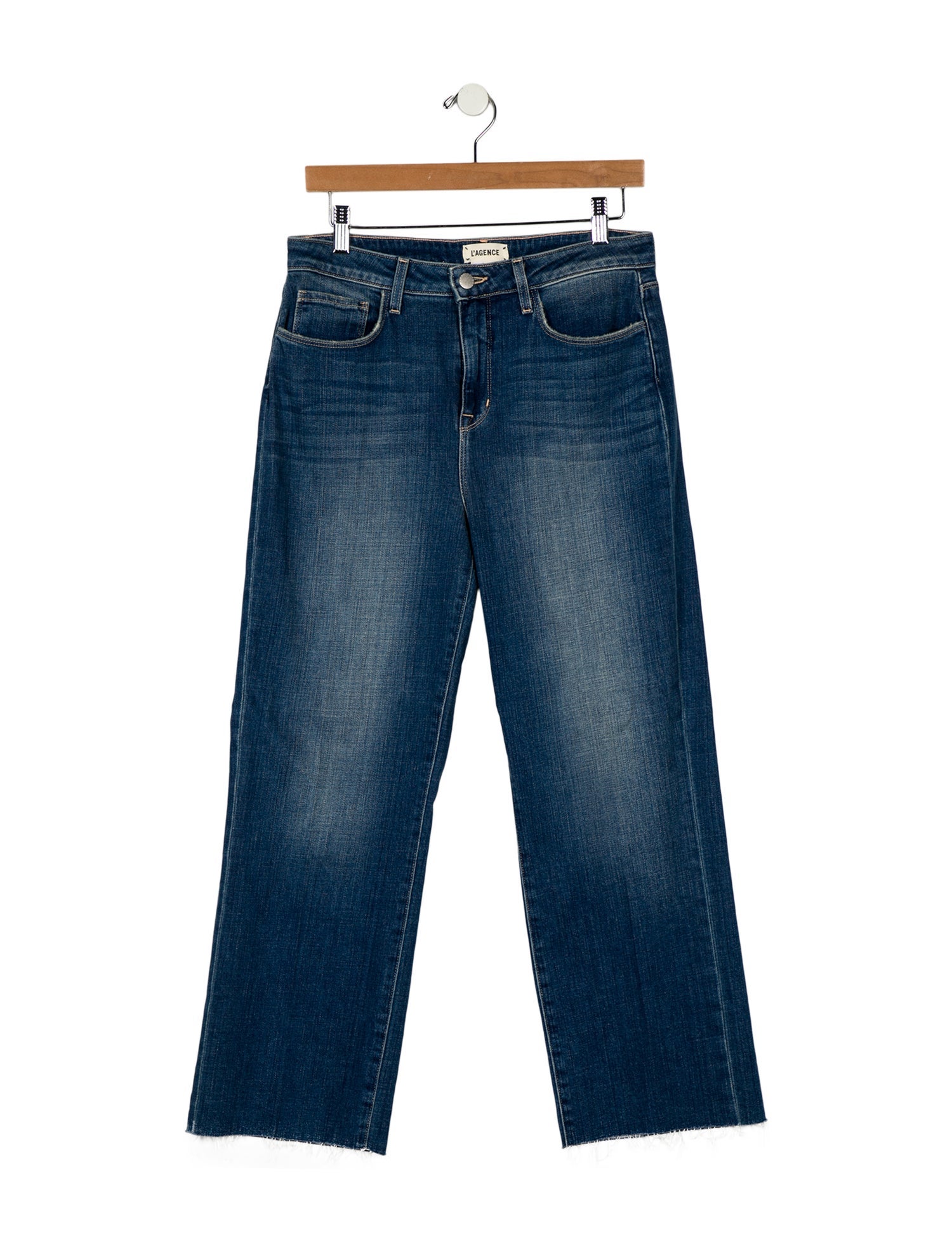 L'Agence Mid-Rise Straight Leg Jeans