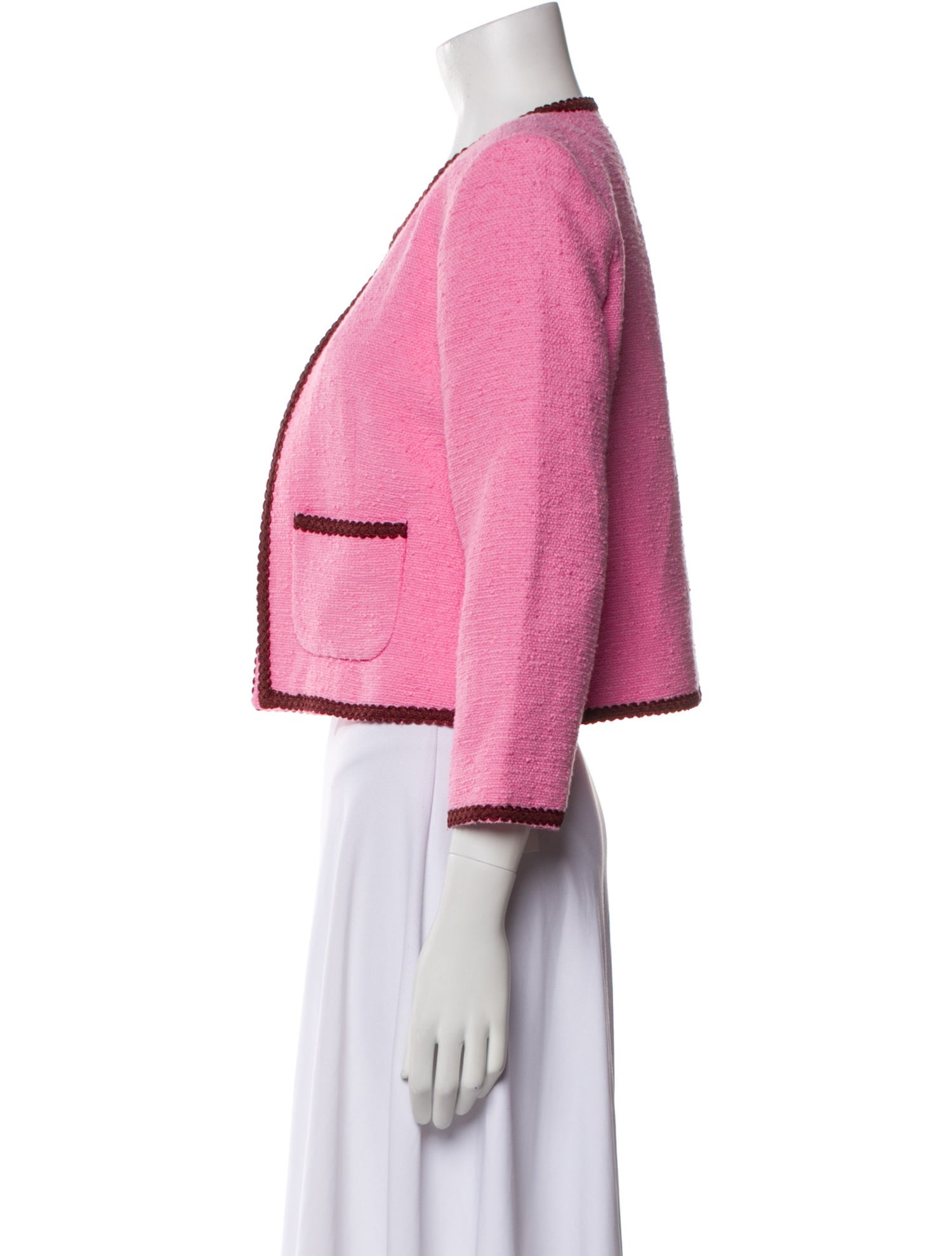 L'Agence Tweed Pattern Bolero