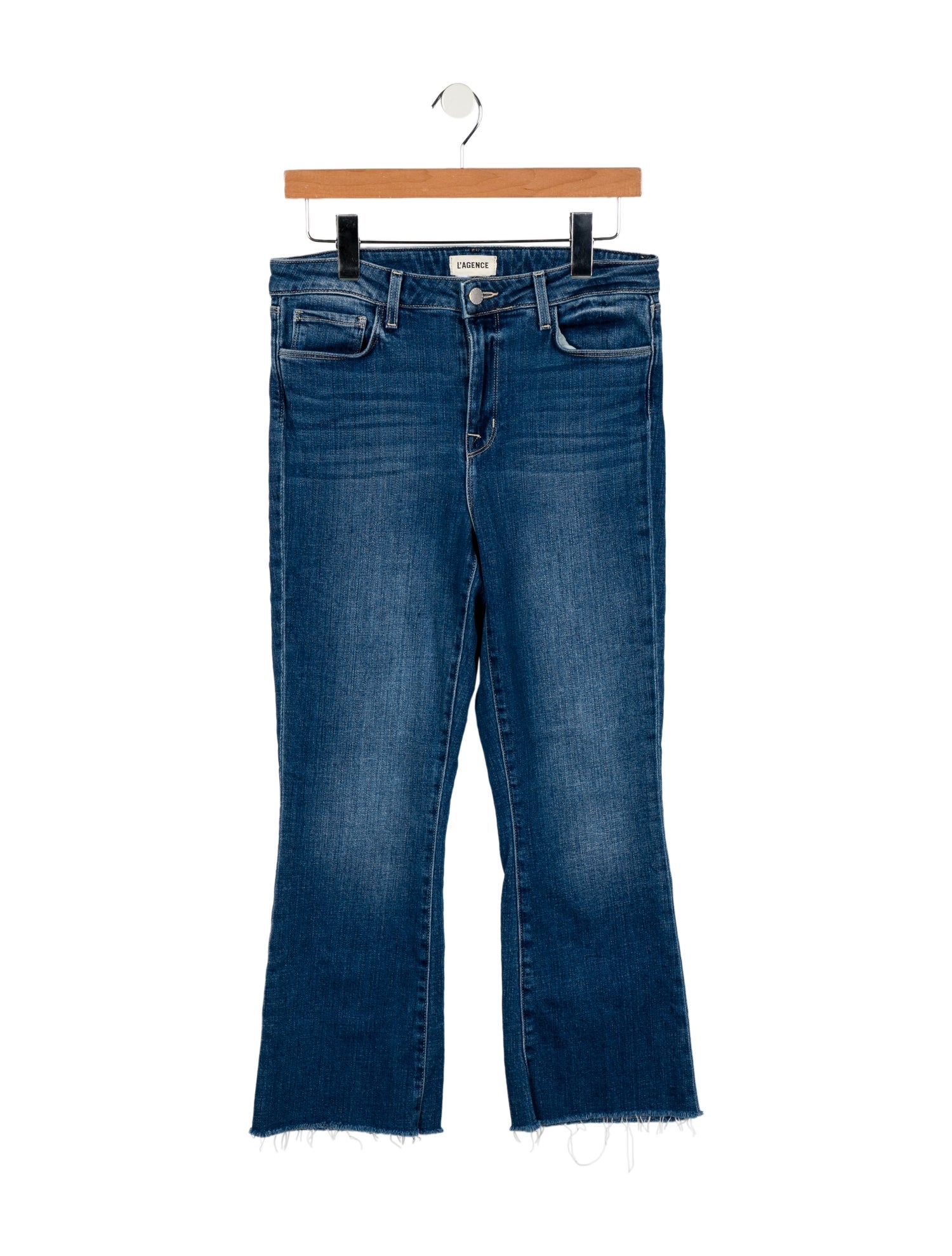 L'Agence Mid-Rise Straight Leg Jeans
