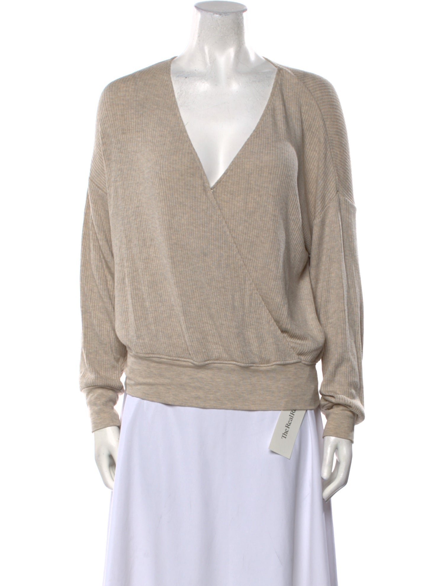 L'Agence Plunge Neckline Sweater