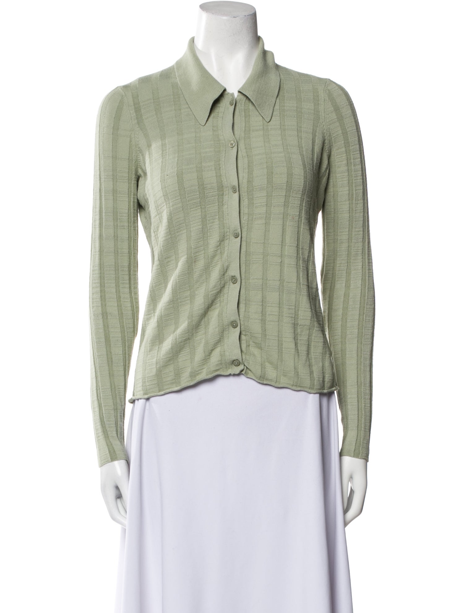 L'Agence Long Sleeve Button-Up Top