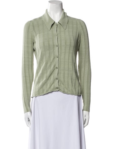 L'Agence Tops Long Sleeve Button-Up Top M