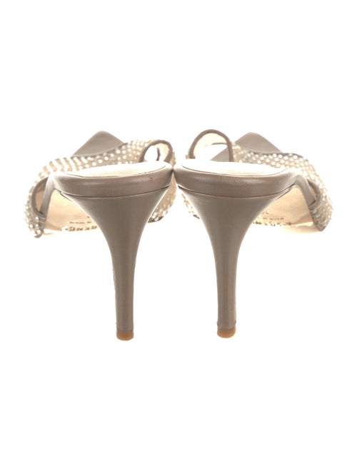 L'Agence Mesh Crystal Embellishments Espadrilles