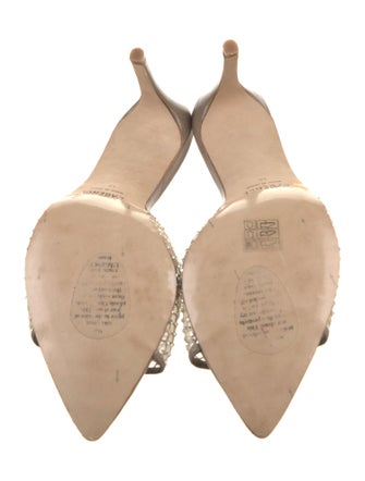 L'Agence Mesh Crystal Embellishments Espadrilles