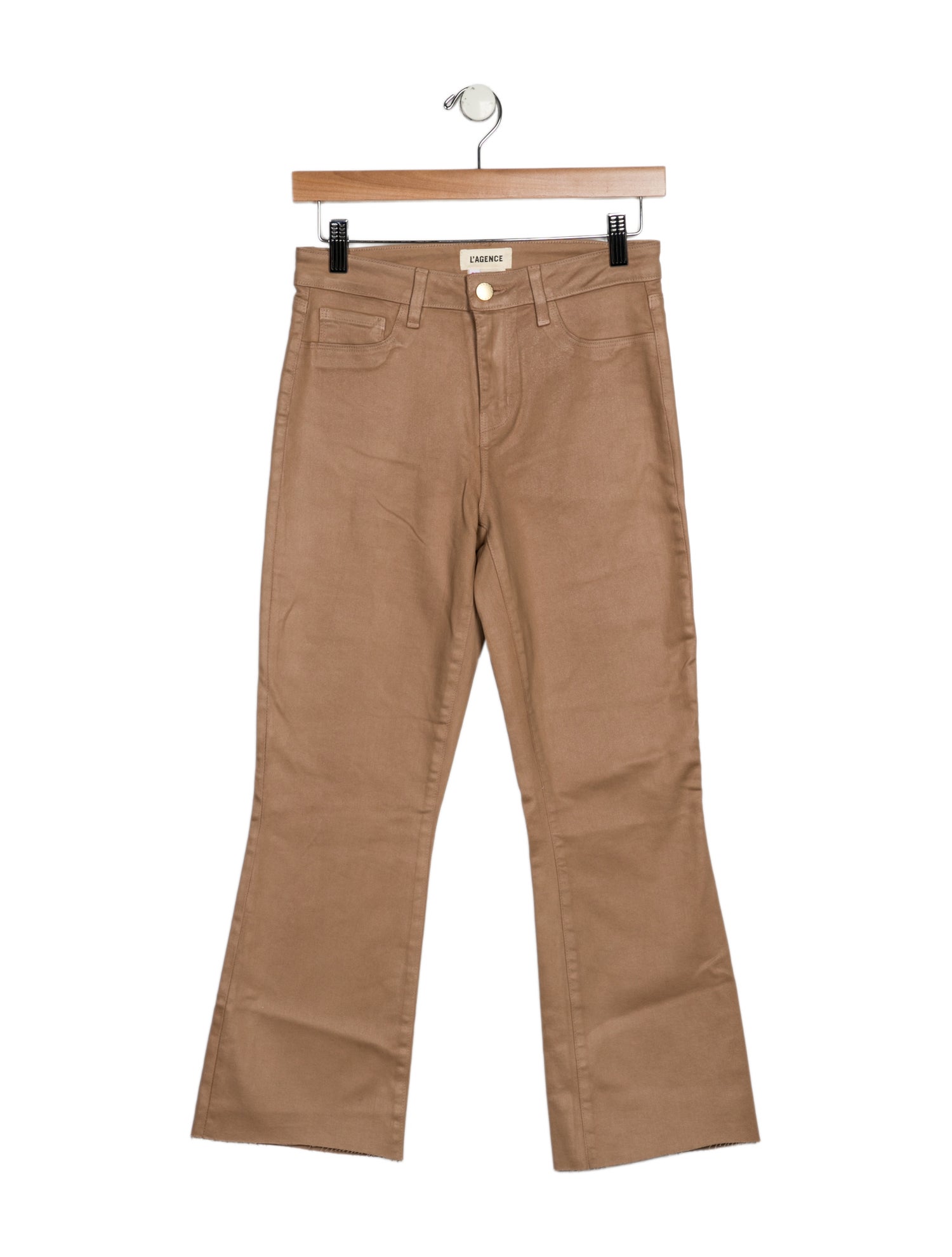 L'Agence Mid-Rise Straight Leg Jeans