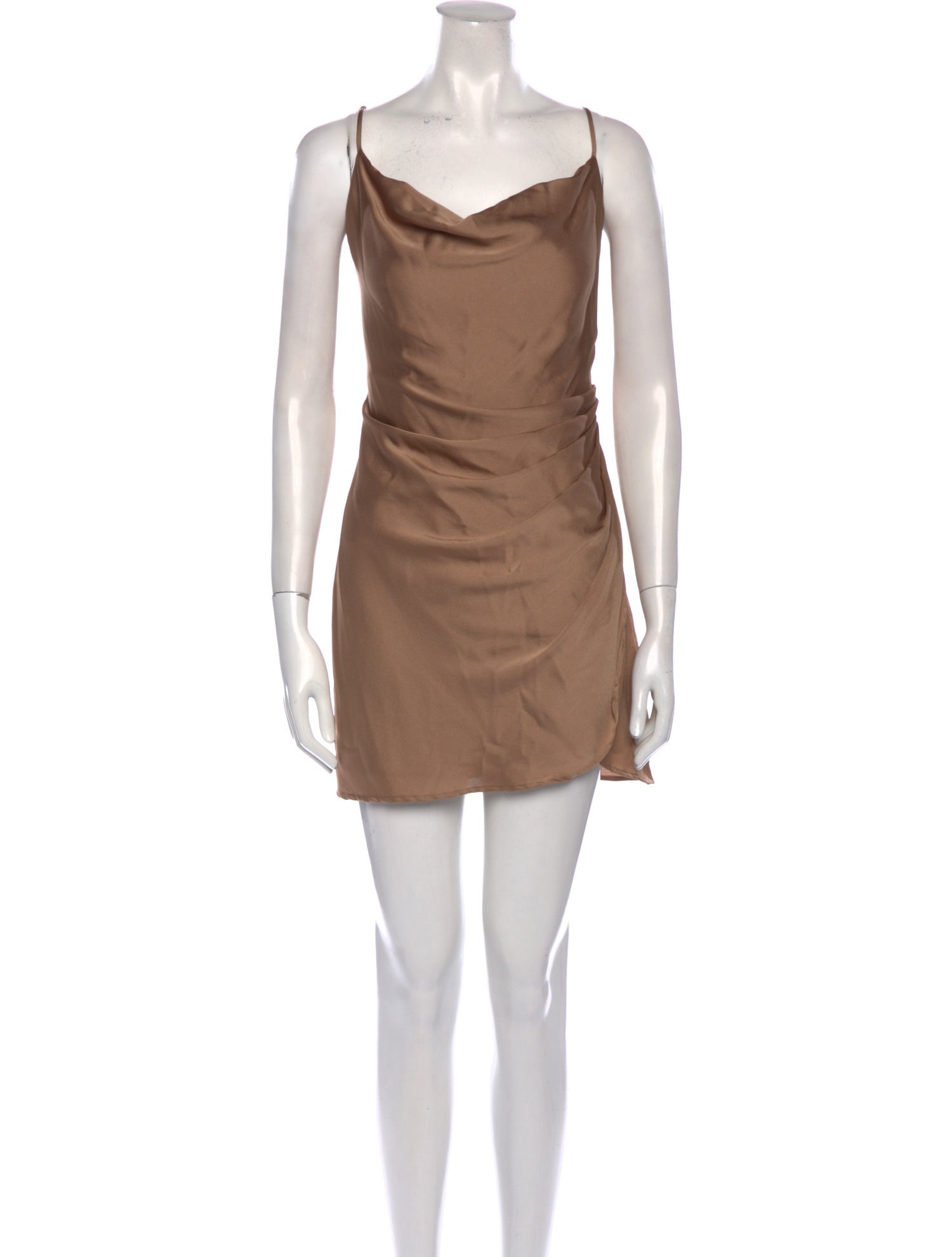 L'Agence Cowl Neck Mini Dress