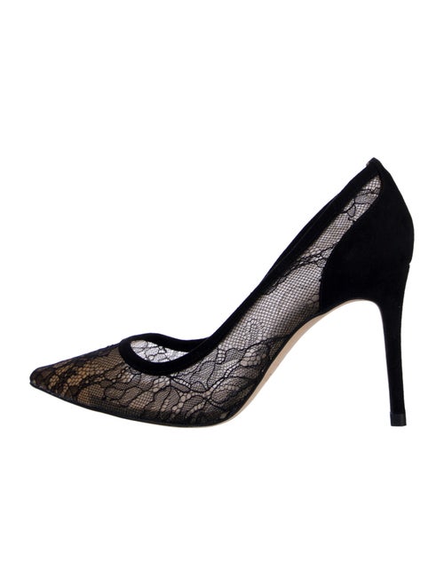 L'Agence Lace Lace Pattern Pumps