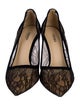 L'Agence Lace Lace Pattern Pumps
