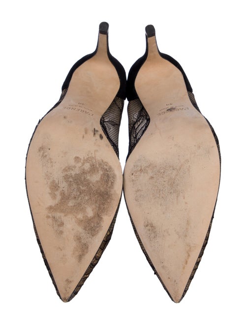 L'Agence Lace Lace Pattern Pumps