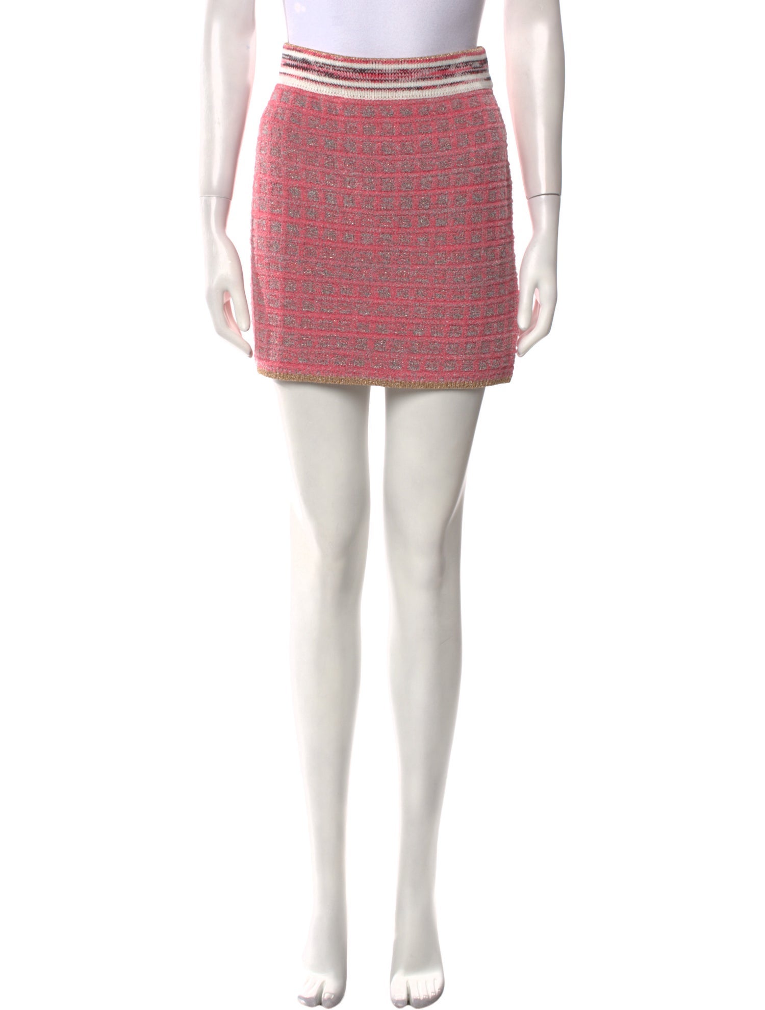 L'Agence Plaid Print Mini Skirt w/ Tags