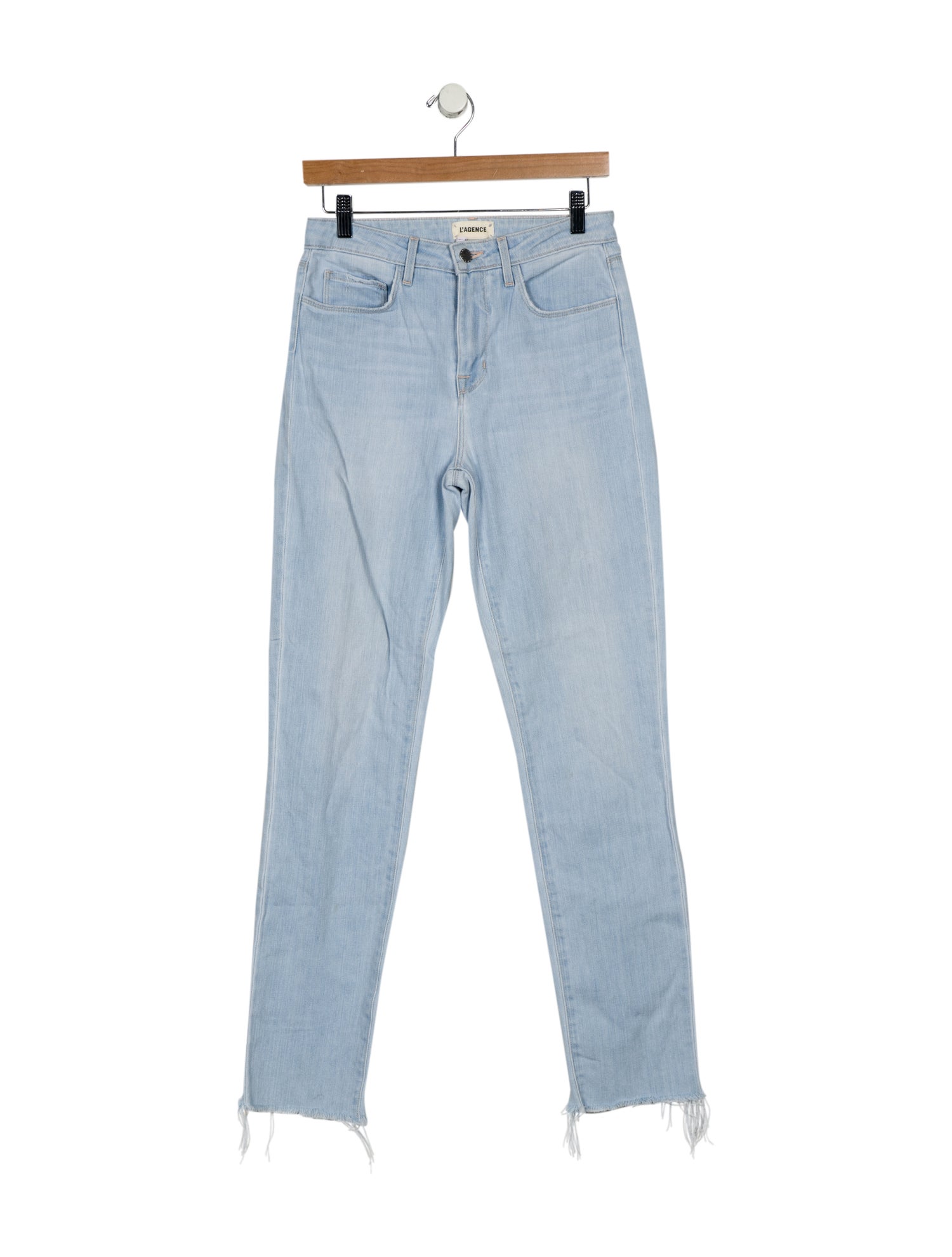 L'Agence Mid-Rise Straight Leg Jeans