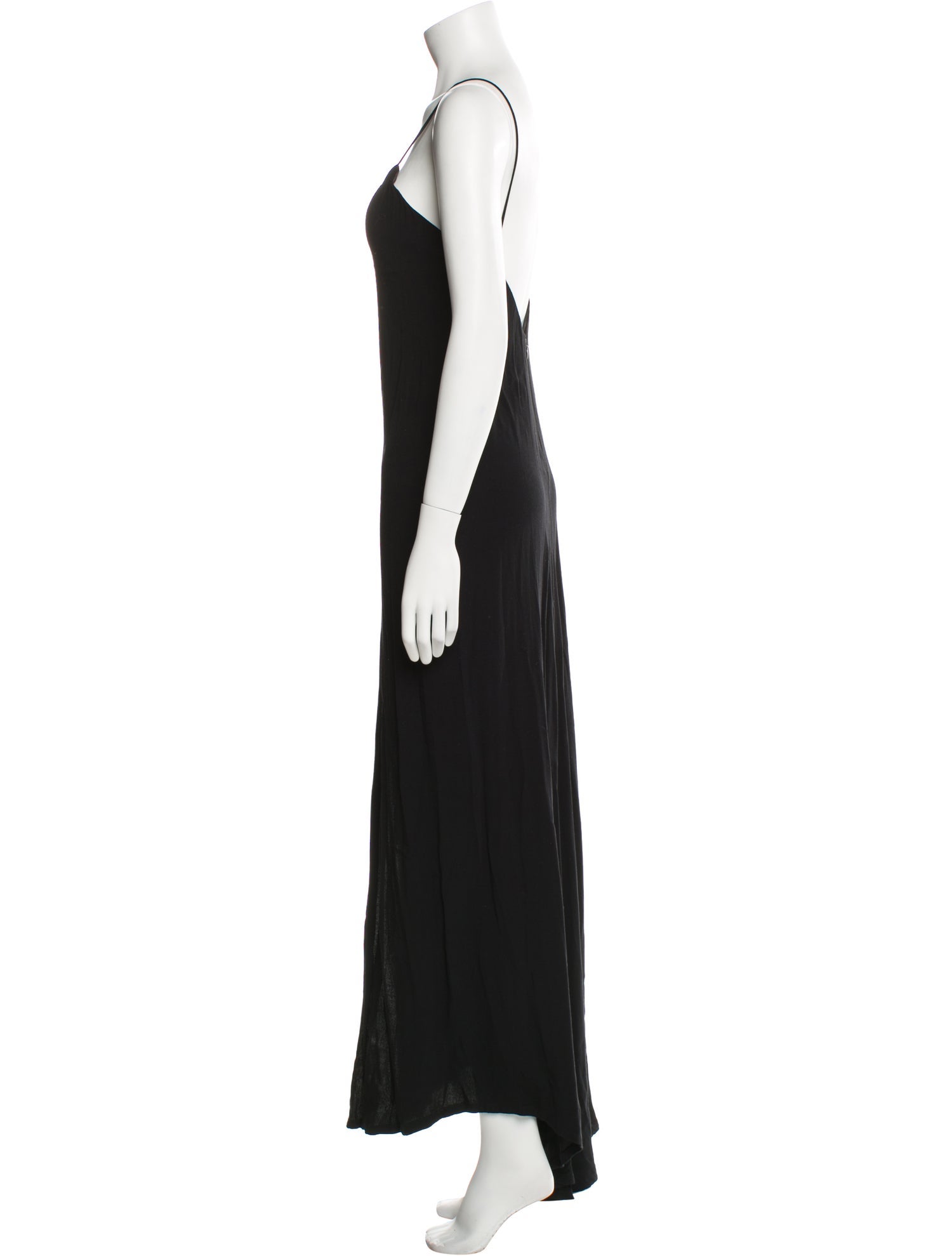 L'Agence V-Neck Long Dress