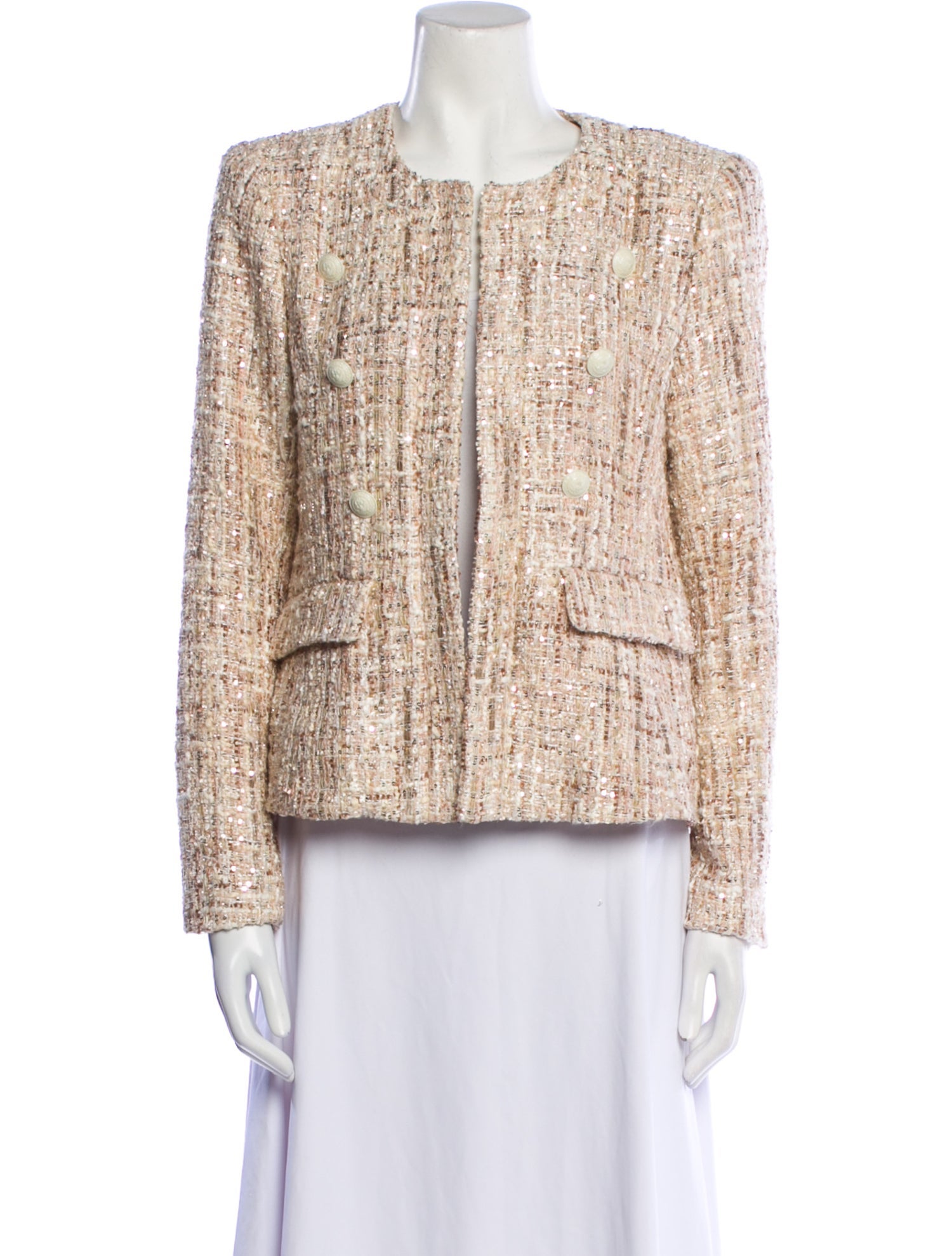 L'Agence Tweed Pattern Jacket