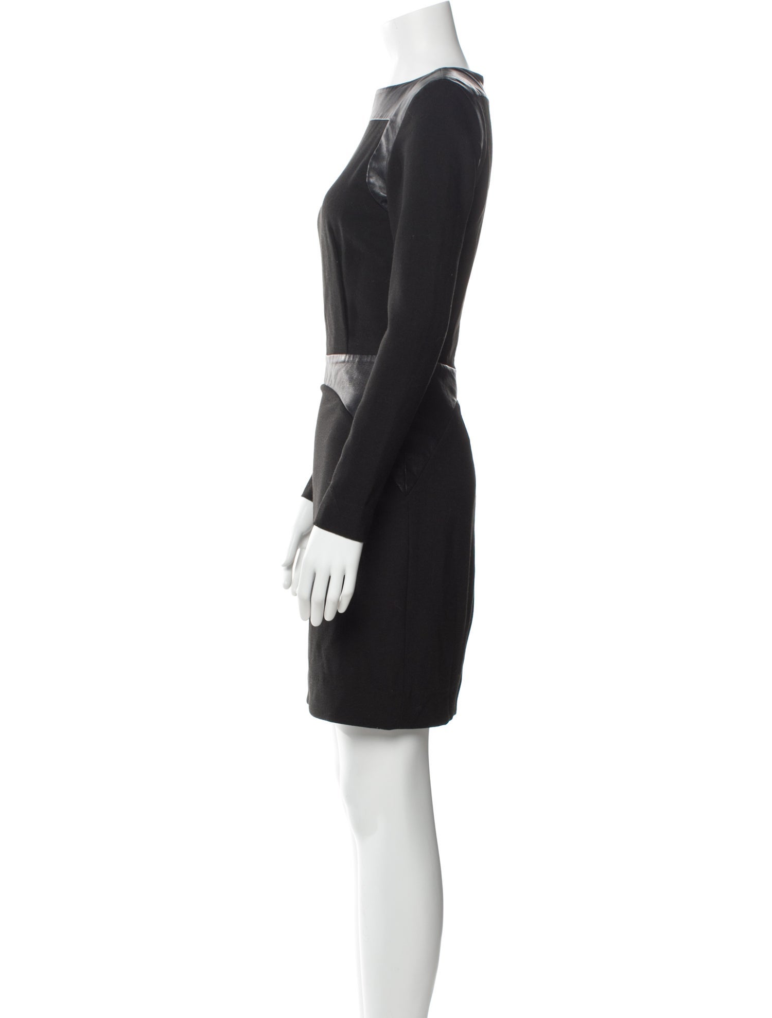 L'Agence Bateau Neckline Mini Dress