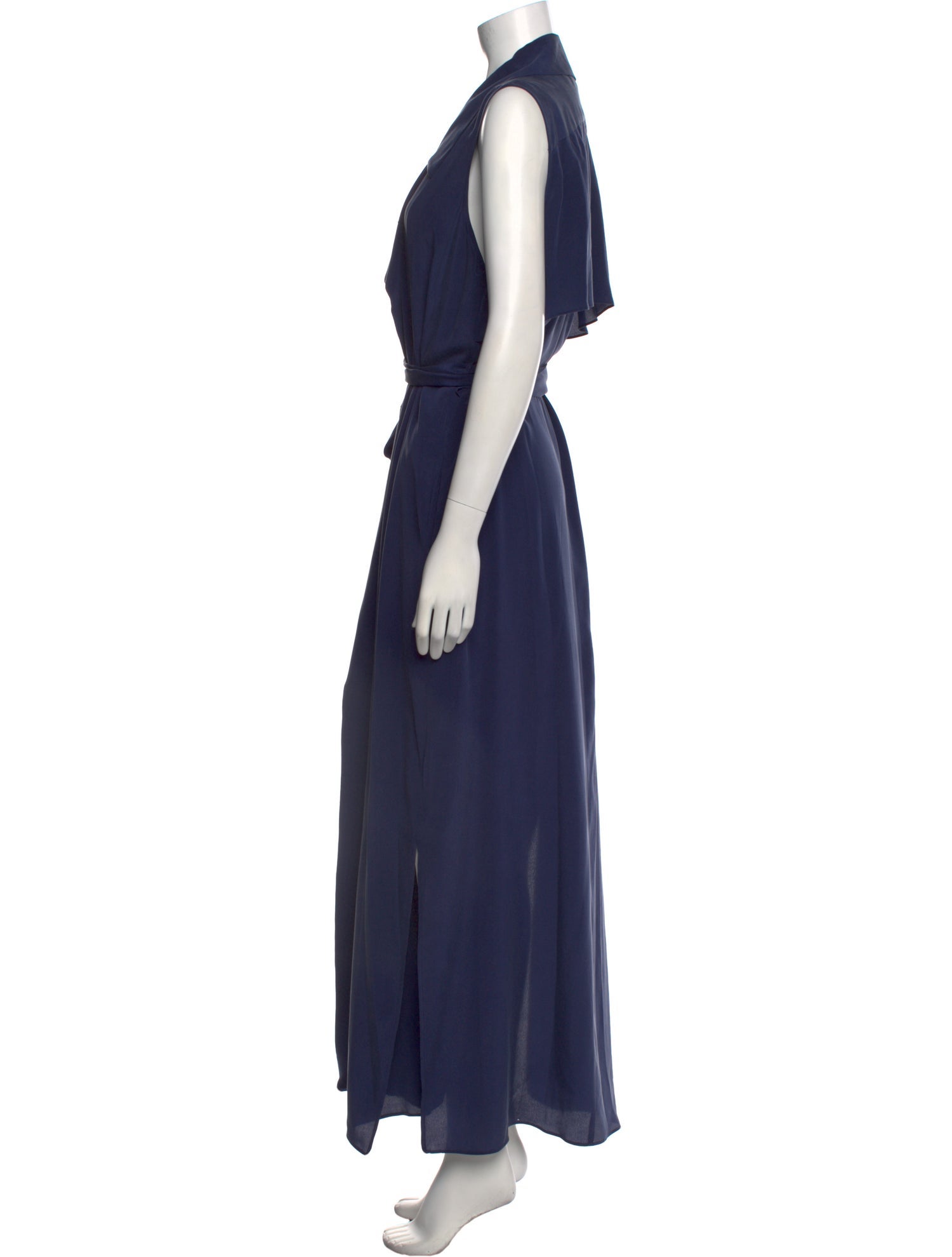 L'Agence Silk Long Dress