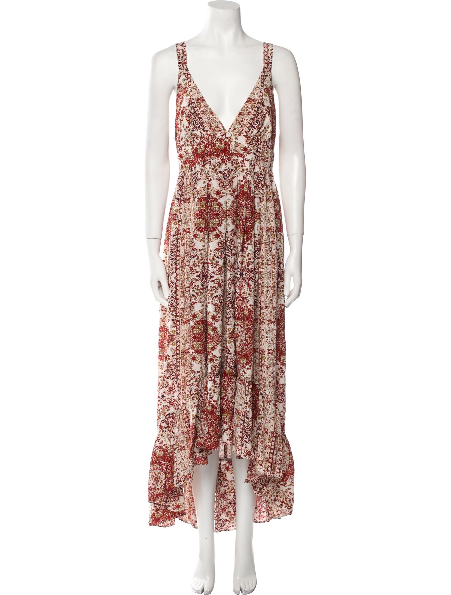 L'Agence Silk Long Dress