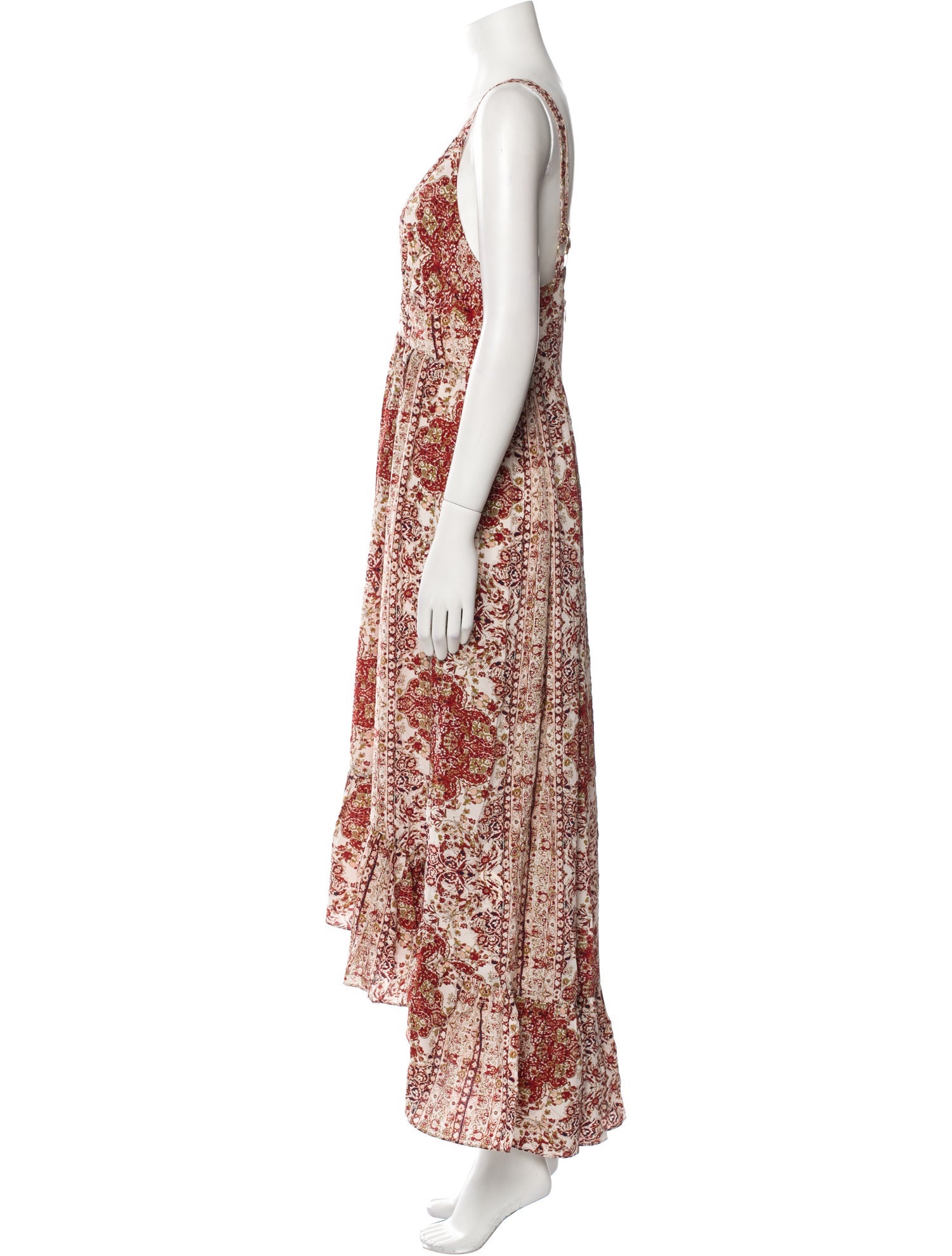 L'Agence Silk Long Dress