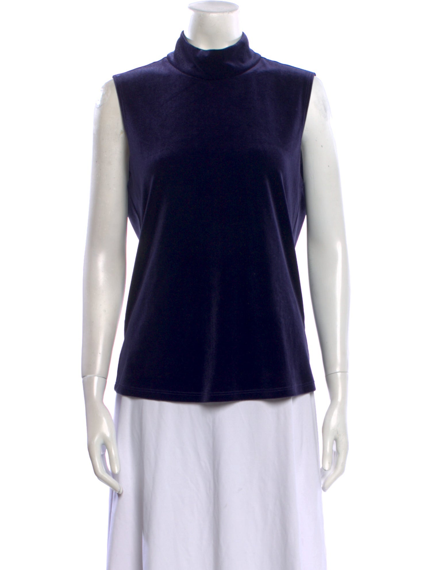 L'Agence Mock Neck Sleeveless Top