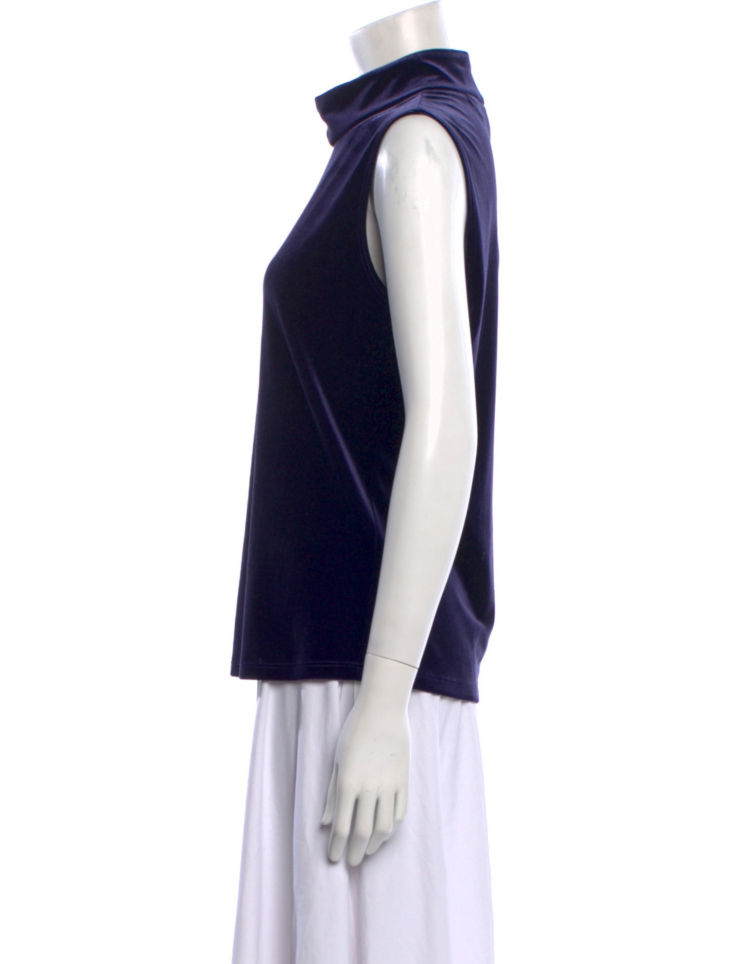 L'Agence Mock Neck Sleeveless Top