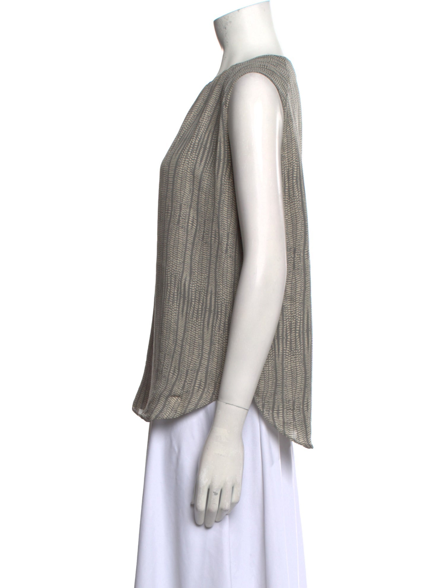 L'Agence Silk Printed Blouse