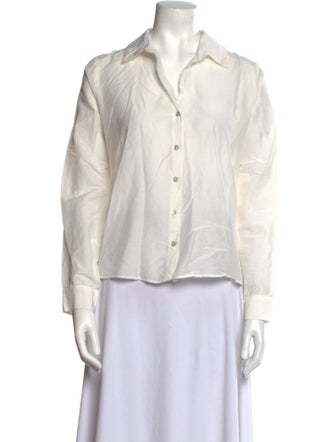 L'Agence Long Sleeve Button-Up Top