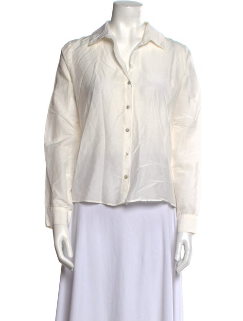 L'Agence Long Sleeve Button-Up Top