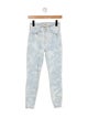 L'Agence Tie-Dye Print Skinny Leg Pants