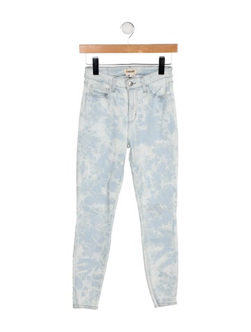 L'Agence Pants Tie-Dye Print Skinny Leg XS