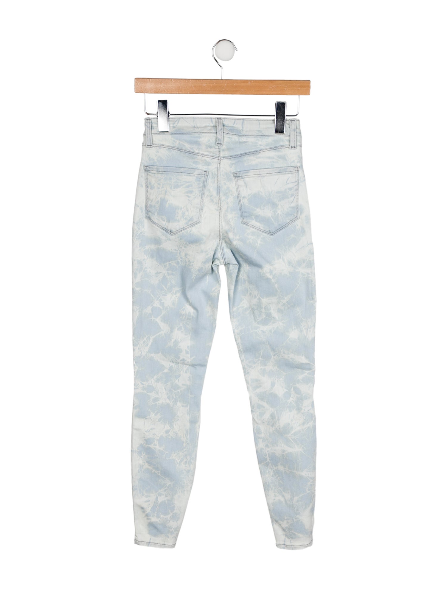L'Agence Tie-Dye Print Skinny Leg Pants