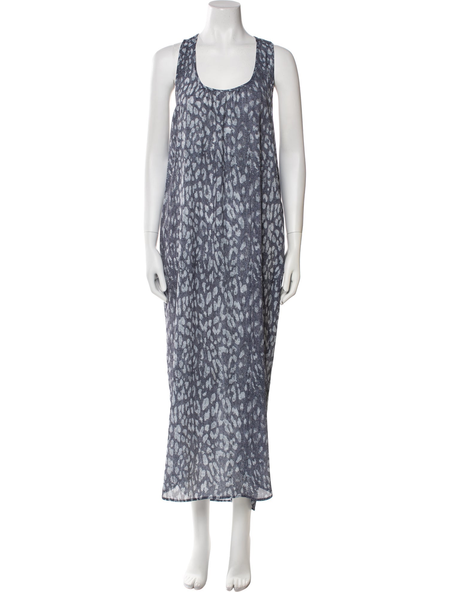 L'Agence Printed Long Dress