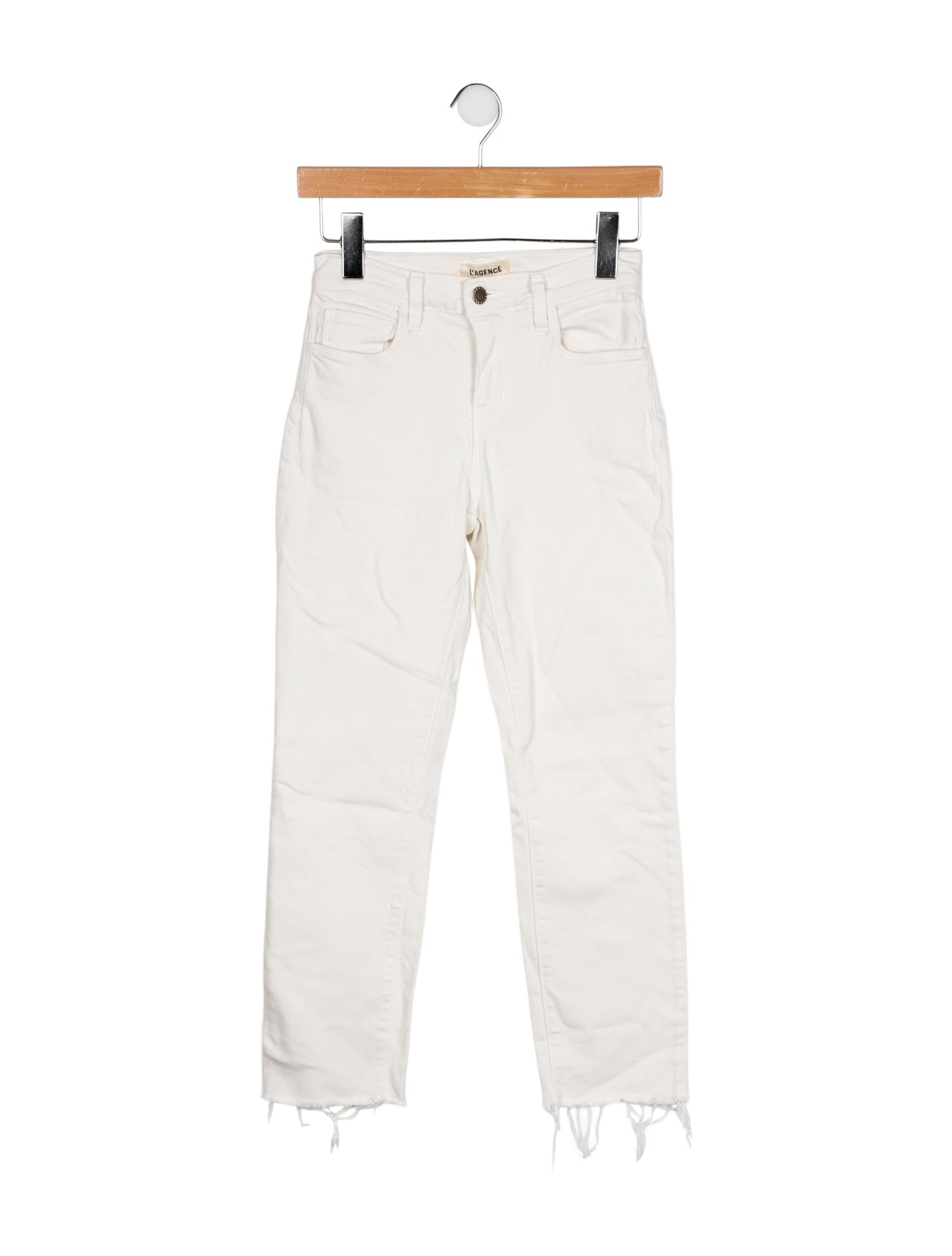 L'Agence Mid-Rise Straight Leg Jeans