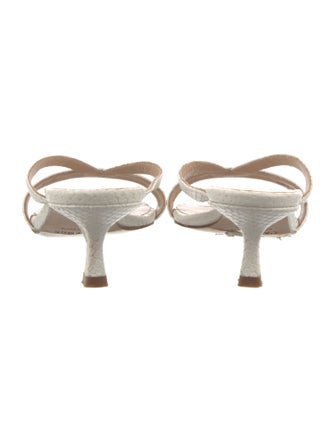 L'Agence Leather Slides