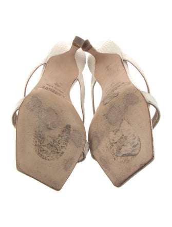 L'Agence Leather Slides