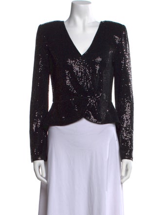 L'Agence Nylon Patterned Crop Top