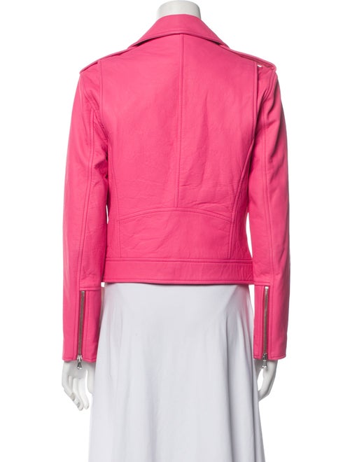 L'Agence Lamb Leather Biker Jacket