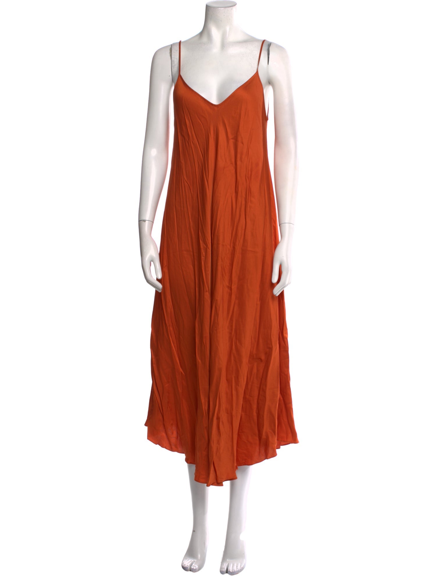 L'Agence V-Neck Long Dress