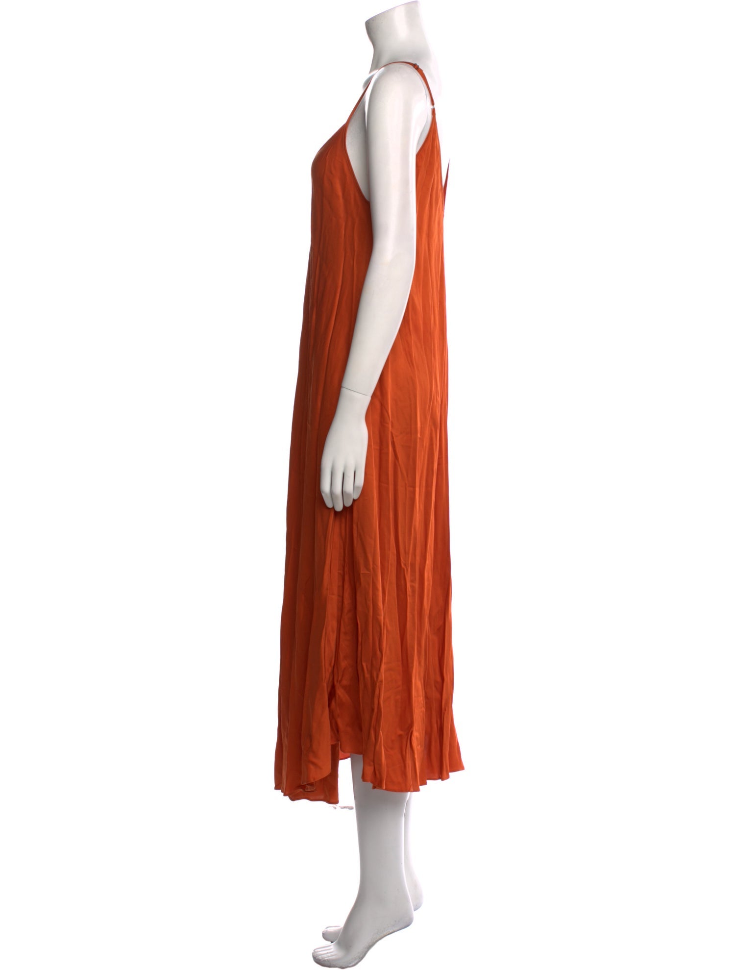 L'Agence V-Neck Long Dress