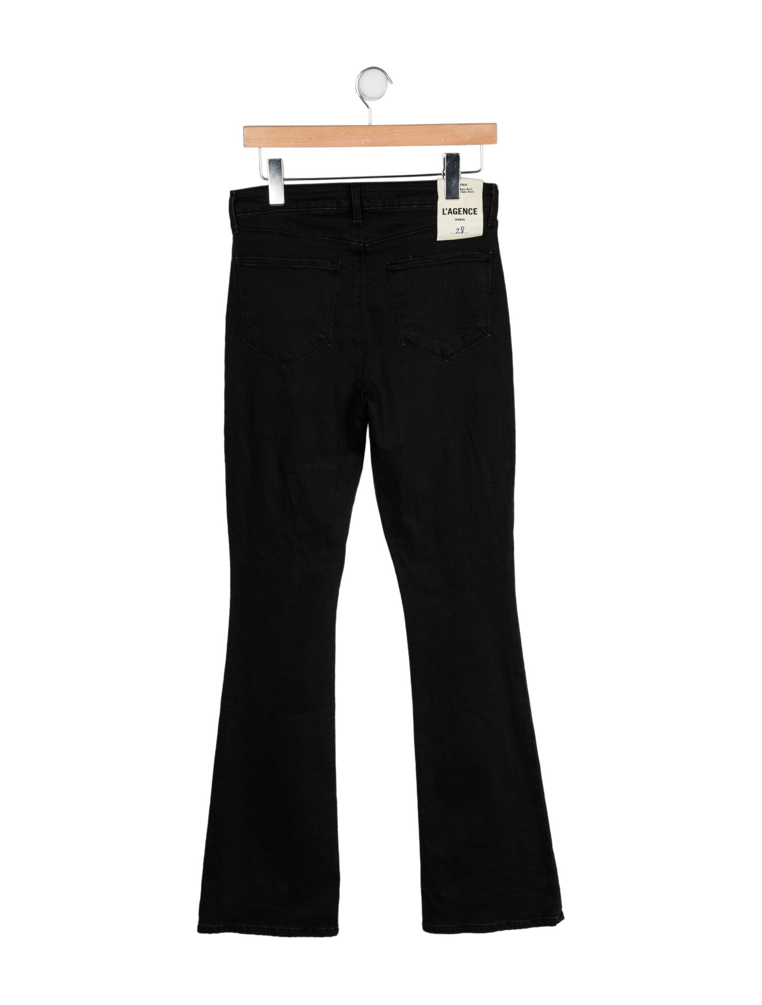 L'Agence Mid-Rise Wide Leg Jeans