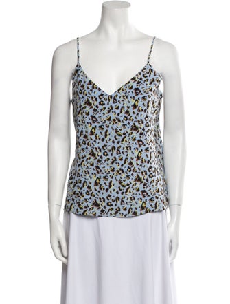 L'Agence Silk Printed Top
