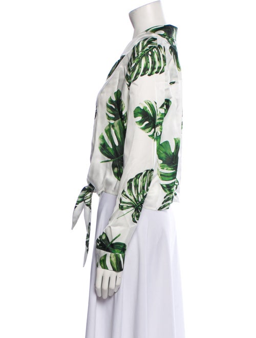 L'Agence Printed Long Sleeve Blouse