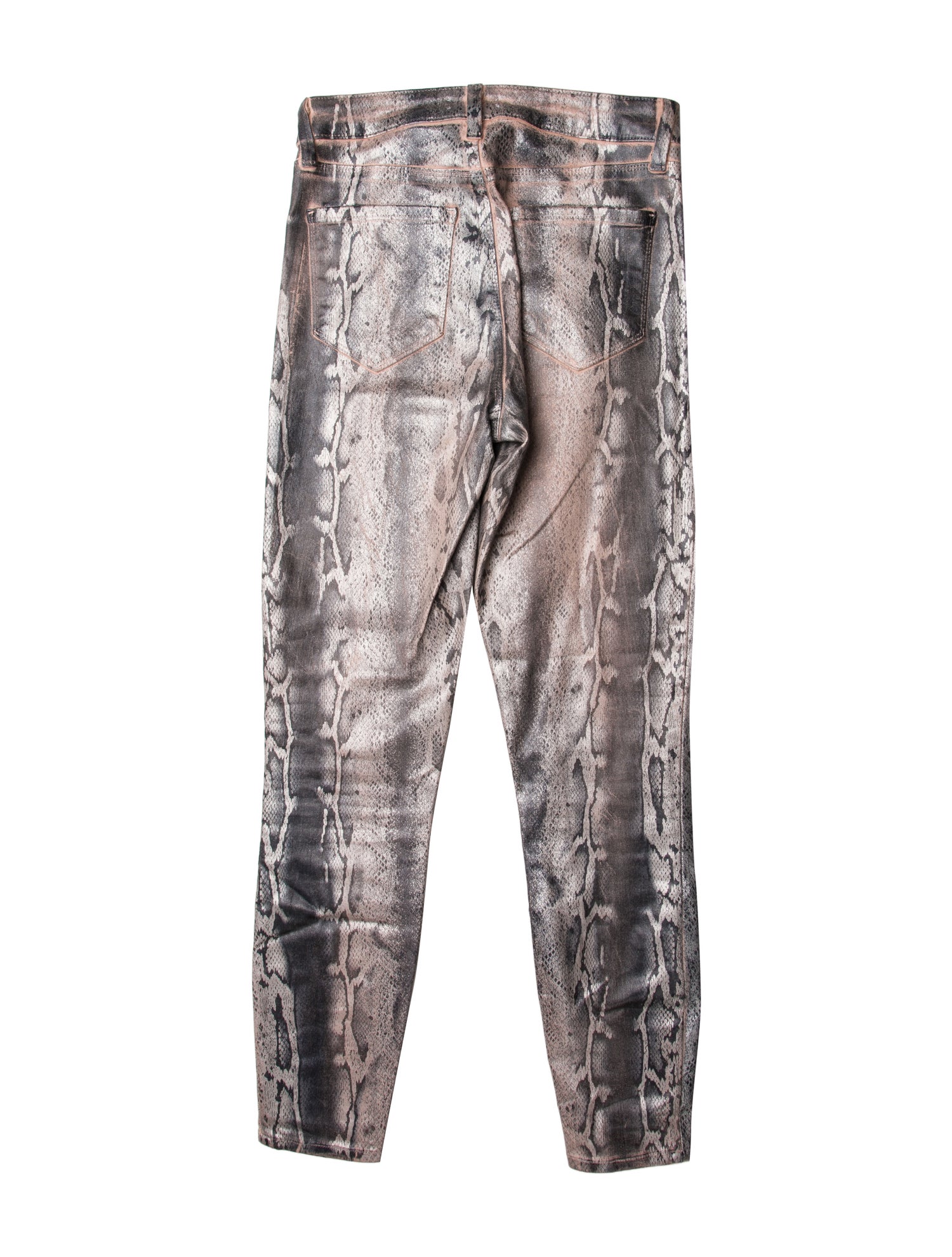 L'Agence Animal Print Skinny Leg Pants