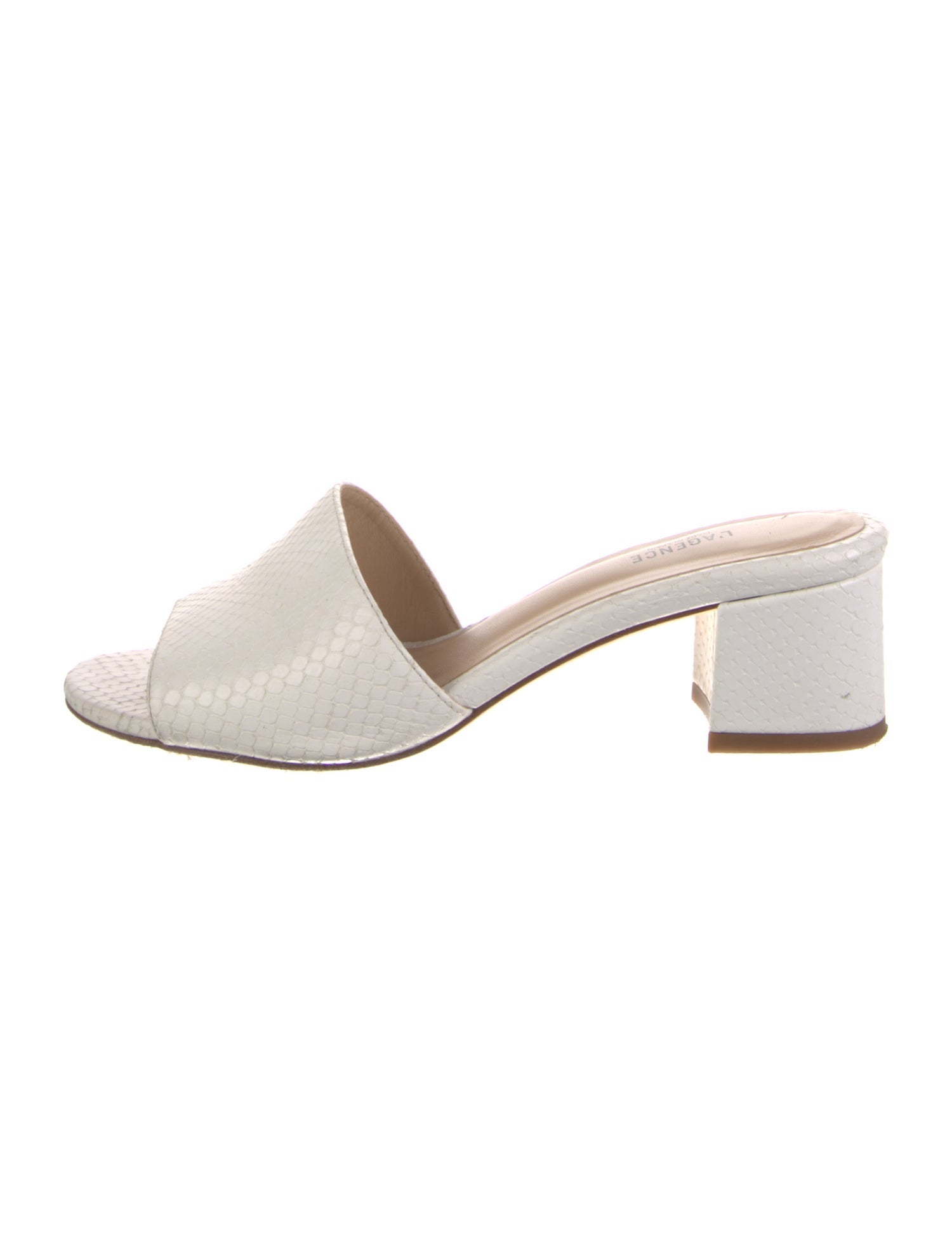 L'Agence Leather Slides